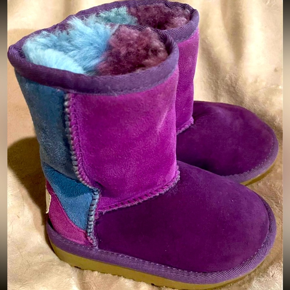 Toddler sz 7 patchwork UGG boots